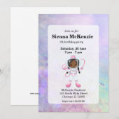 Astronaut girl Outer Space Kaart (Voorkant / Achterkant)