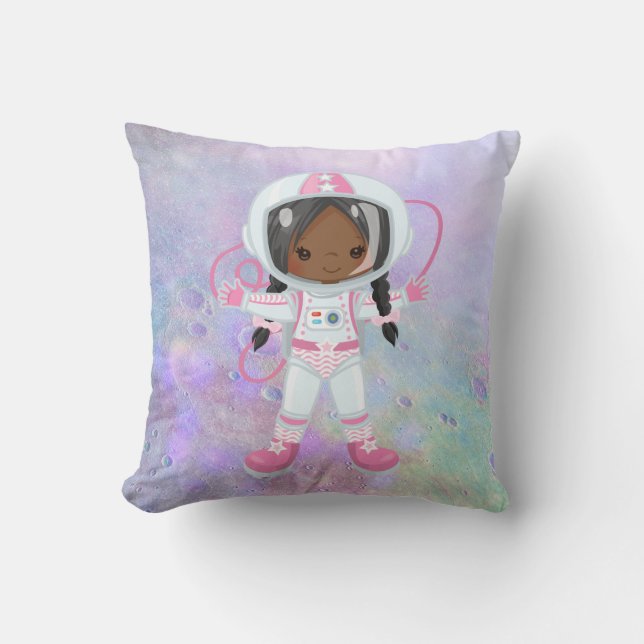 Astronaut girl Outer Space Kussen (Voorkant)