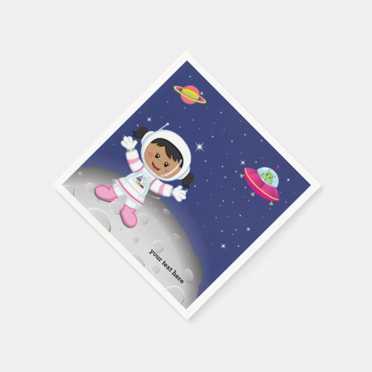 Astronaut girl servet (Hoek)