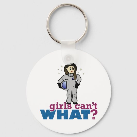 Astronaut Girl Sleutelhanger (Voorkant)