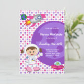 Astronaut girl Thema's Kaart (Staand voorkant)