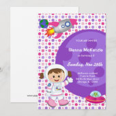 Astronaut girl Thema's Kaart (Voorkant / Achterkant)