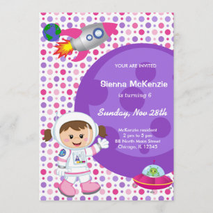 Astronaut girl Thema's Kaart