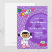 Astronaut girl Thema's Kaart (Voorkant / Achterkant)