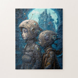 Astronaut Girls Surreal Science Fiction Legpuzzel