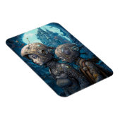 Astronaut Girls Surreal Science Fiction Magneet (Rechterzijde)