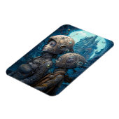 Astronaut Girls Surreal Science Fiction Magneet (Linkerzijde)