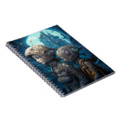 Astronaut Girls Surreal Science Fiction Notitieboek (Rechterzijde)