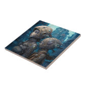 Astronaut Girls Surreal Science Fiction Tegeltje (Zijkant)