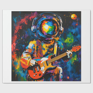 astronaut-gitarist cadeaupapier