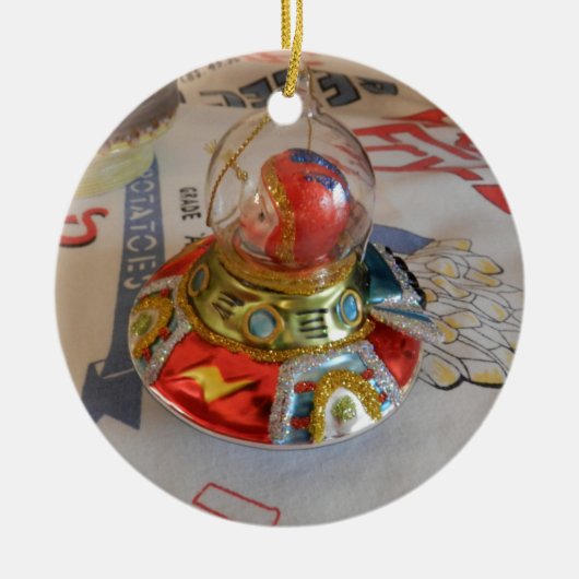 astronaut Glass Ornament op Idaho  (Voorkant)