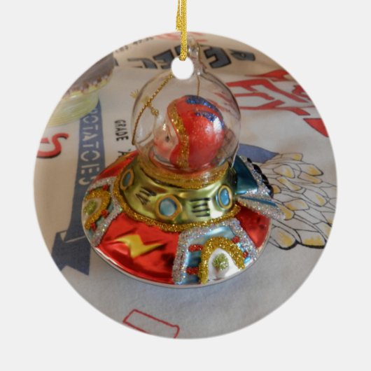 astronaut Glass Ornament op Idaho  (Achterkant)
