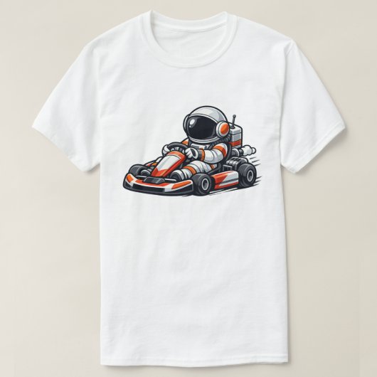 Astronaut Go-Kart T-shirt (Design voorkant)