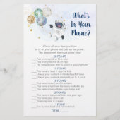 Astronaut Gold Galaxy Wat zit er in je telefoonspe (Voorkant)