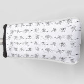 Astronaut Golf Head Hoesje Golfheadcover (Voorkant)