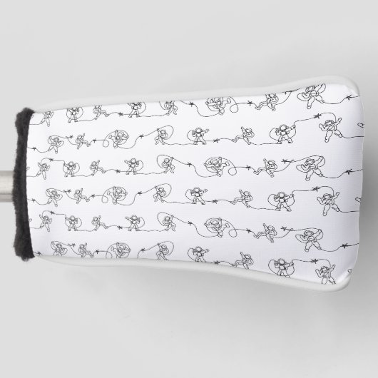 Astronaut Golf Head Hoesje Golfheadcover (Voorkant)