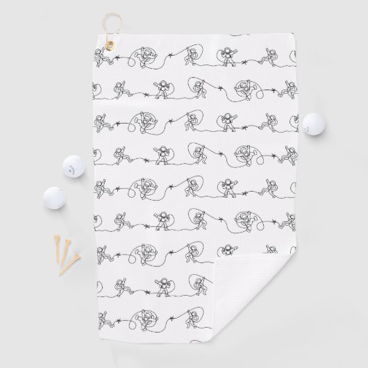 Astronaut Golf Towel Golfhanddoek (Insitu)