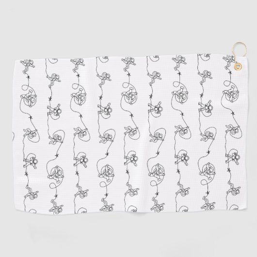 Astronaut Golf Towel Golfhanddoek (Horizontaal)