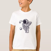 Astronaut Golfing on the Moon Tee T-shirt (Voorkant)