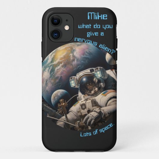 Astronaut Grap Astronaut Grappen Personaliseerbaar Case-Mate iPhone Case (Achterkant)