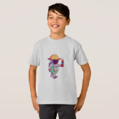 Astronaut, Grappige Planeten T-shirt (Voorkant volledig)