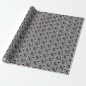 Astronaut Grillen Cadeaupapier (Uitgerold)