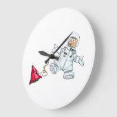 astronaut grote klok (Hoek)
