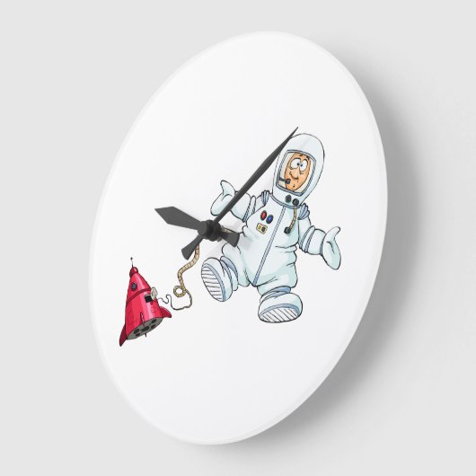 astronaut grote klok (Hoek)