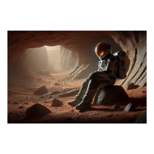 Astronaut Grotten Perfect Poster (Voorkant)