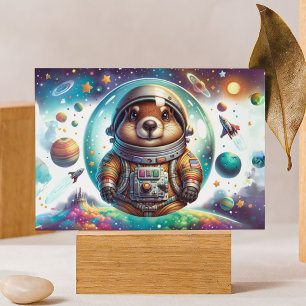 Astronaut Groundhog Briefkaart