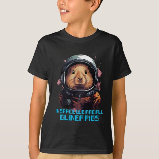 Astronaut Guinee Pig T-shirt (Voorkant)