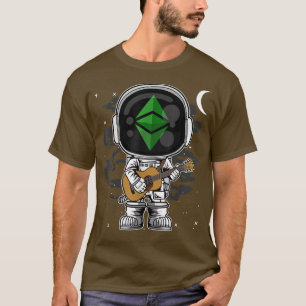 Astronaut Guitar Ethereum Classic ETH Coin to the T-shirt