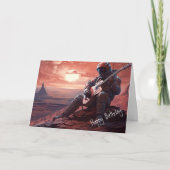 Astronaut Guitarist die gitar speelt - Birthday Kaart (Voorkant)