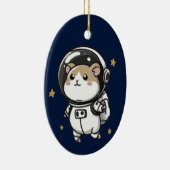 Astronaut Hamster Keramisch Ornament (Rechts)
