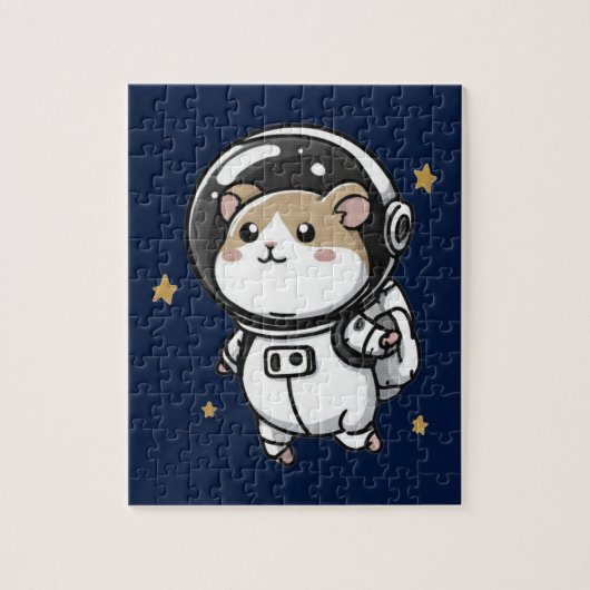 Astronaut Hamster Legpuzzel (Verticaal)