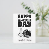 astronaut, Happy valentines-dag personaliseert naa Feestdagenkaart (Staand voorkant)