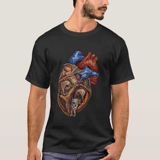 Astronaut Hart Emek Artman T-shirt (Voorkant)