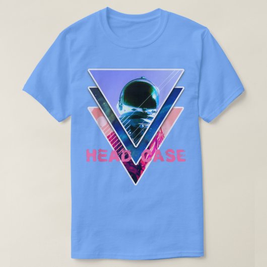 Astronaut Headcase - Aesthetic Vaporwave Space Art T-shirt (Design voorkant)