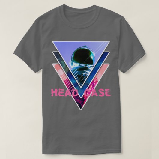 Astronaut Headcase  Aesthetic Vaporwave Space Art  T-shirt (Design voorkant)