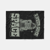 Astronaut heeft wat ruimte nodig fleece deken (Voorkant (Horizontaal))