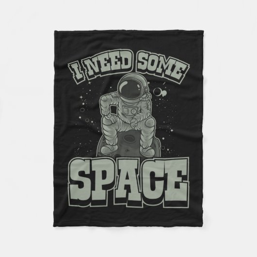 Astronaut heeft wat ruimte nodig fleece deken (Voorkant)