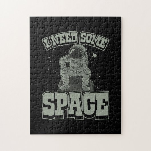 Astronaut heeft wat ruimte nodig legpuzzel (Verticaal)