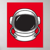 astronaut helm poster (Voorkant)