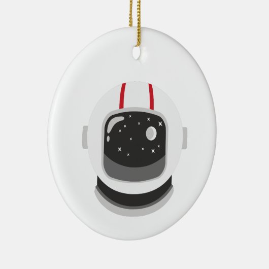 Astronaut Helmet Keramisch Ornament (Rechts)