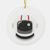 Astronaut Helmet Keramisch Ornament (Voorkant)