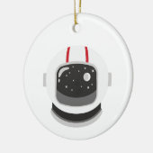 Astronaut Helmet Keramisch Ornament (Links)