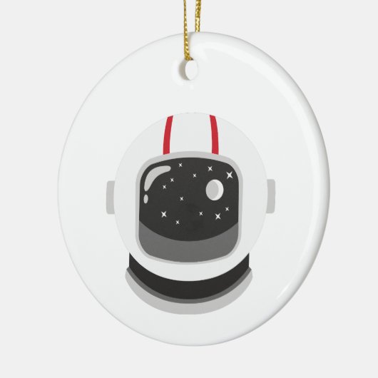 Astronaut Helmet Keramisch Ornament (Links)