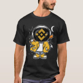 Astronaut Hiphop Binance BNB Coin to the Moon Cryp T-shirt (Voorkant)