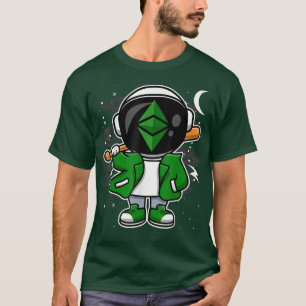 Astronaut Hiphop Ethereum Klassieke ETH-munt naar T-shirt