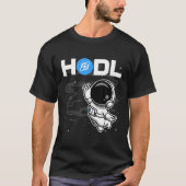 Astronaut HODL Helium HNT Coin the Moon Crypto T-shirt (Voorkant)